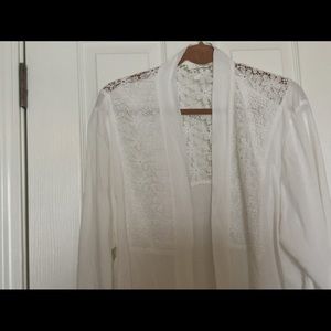 Plus size 2X ivory Overblouse NWOT